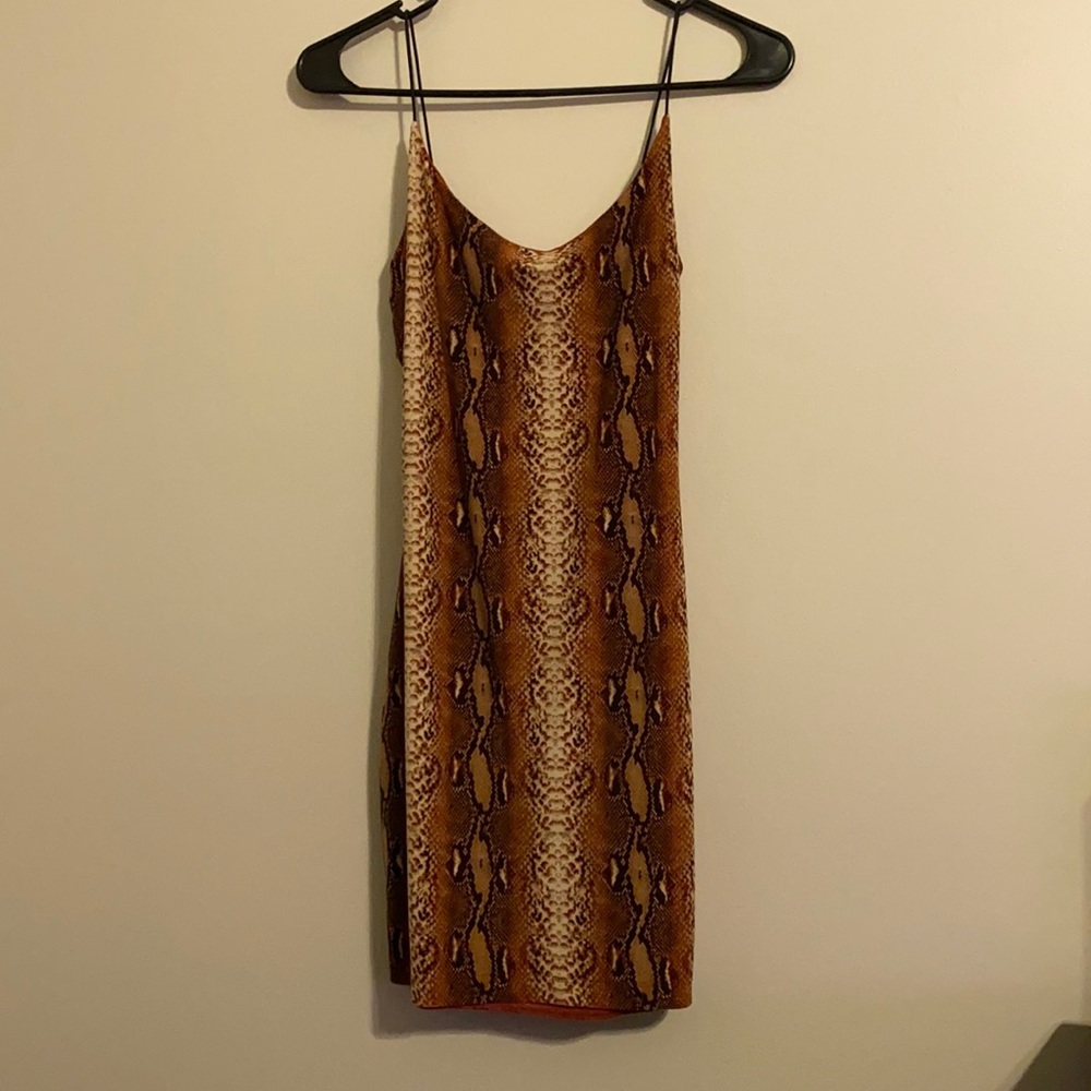 GBG Snake Print Mini Bodycon Dress